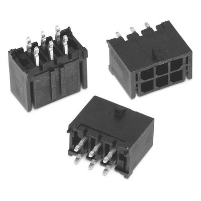 Wurth Elektronik WR-MPC3 Series Straight Through Hole PCB Header, 8 Contact(s), 3.0mm Pitch, 2 Row(s), Shrouded