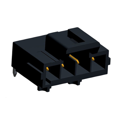 Molex Ultra-Fit Series Right Angle Through Hole PCB Header, 4 Contact(s), 3.5mm Pitch, 1 Row(s), Shrouded
