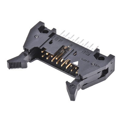 Hirose HIF3C Series Straight Through Hole PCB Header, 16 Contact(s), 2.54mm Pitch, 2 Row(s), Shrouded