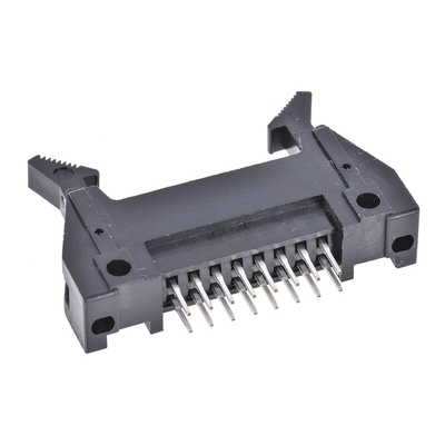 Hirose HIF3C Series Straight Through Hole PCB Header, 16 Contact(s), 2.54mm Pitch, 2 Row(s), Shrouded