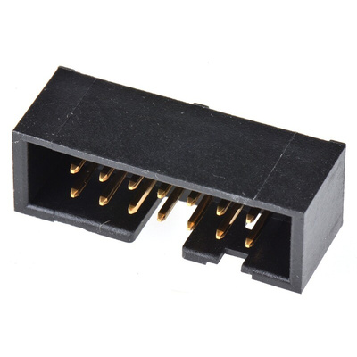 Hirose HIF3FC Series Straight Through Hole PCB Header, 14 Contact(s), 2.54mm Pitch, 2 Row(s), Shrouded