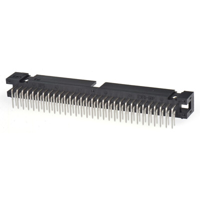Hirose HIF3FB Series Right Angle Through Hole PCB Header, 60 Contact(s), 2.54mm Pitch, 2 Row(s), Shrouded