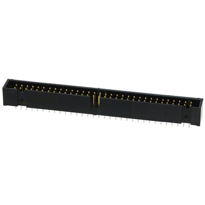 Hirose HIF3FB Series Right Angle Through Hole PCB Header, 64 Contact(s), 2.54mm Pitch, 2 Row(s), Shrouded
