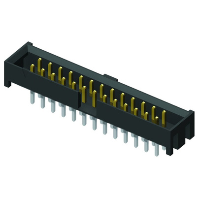 Samtec STMM Series Straight Through Hole PCB Header, 40 Contact(s), 2.0mm Pitch, 2 Row(s), Shrouded