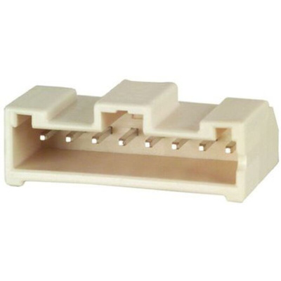 Hirose DF1E Series Right Angle Through Hole PCB Header, 8 Contact(s), 2.5mm Pitch, 1 Row(s), Shrouded