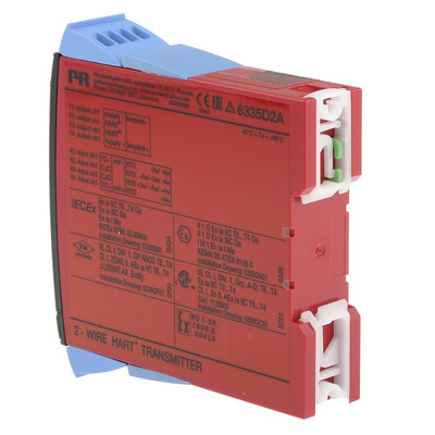 PR Electronics 6300 Temperature Transmitter Linear Resistance, RTD, Thermocouple, Voltage Input, 8 → 30 V dc