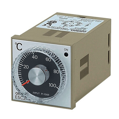 Omron E5C2 Panel Mount PID Temperature Controller, 48 x 48mm 4 Input, 4 Output Relay, 240 V Supply Voltage