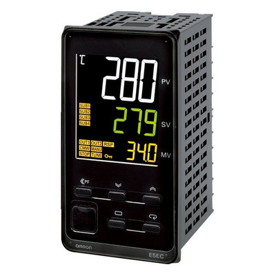 Omron E5EC Panel Mount PID Temperature Controller, 96 x 48mm 2 Input, 4 Output Relay, 240 V Supply Voltage
