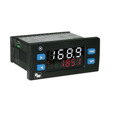 Wachendorff UR3274 Panel Mount PID Temperature Controller, 35 x 77mm 2 Input, 3 Output Relay, SSR, 24 V → 230 V Supply