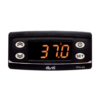 Eliwell ICPlus 902 Panel Mount Controller, 74mm 1 Input, 1 Output Relay, 12 V Supply Voltage ON/OFF