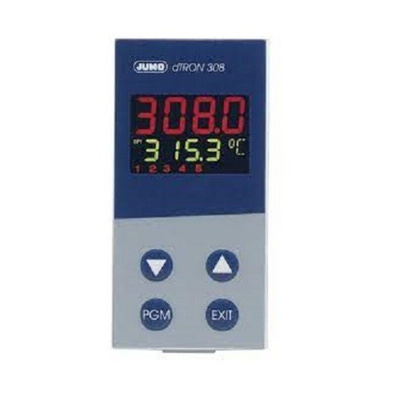 Jumo JUMO dTRON 308 Surface Mount Controller, 48 x 96mm 3 Input, 4 Output Relay, 110 → 240 V Supply Voltage