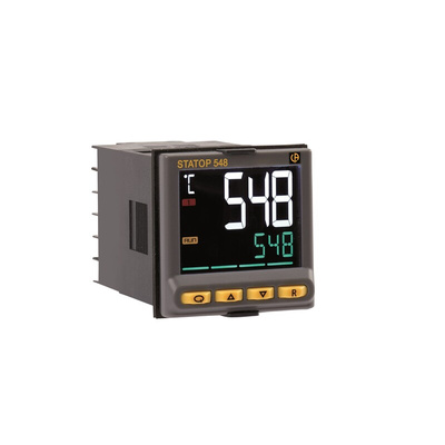 Pyro Controle STATOP 500 Panel Mount PID Temperature Controller, 45mm 1 dedicated Input, 2 Output Relay, 100 →
