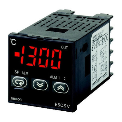 Omron E5CSV Panel Mount Controller, 48 x 48 x 78mm Multi-Input Input, 2 Output Relay, 24 V Supply Voltage ON/OFF, PID