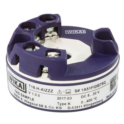 WIKA T16.H Temperature Transmitter Type K Input