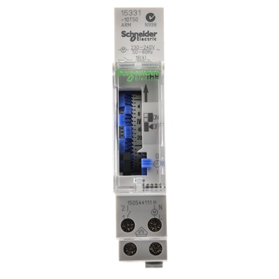 Schneider Electric Analogue DIN Rail Time Switch 230 V ac, 1-Channel
