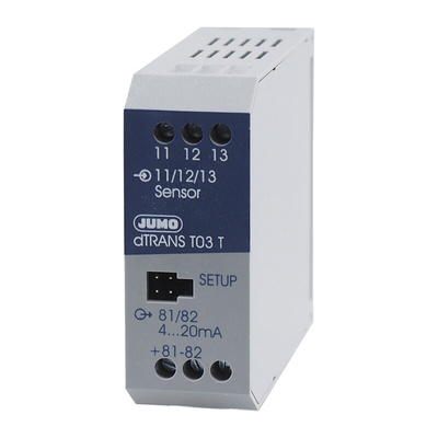 Jumo dTrans T03 T Temperature Transmitter PT100 Input, 7.5 → 30 V dc