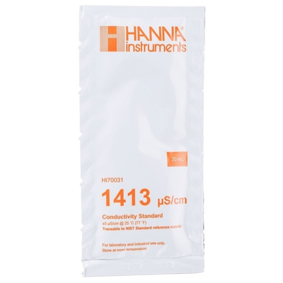 Hanna Instruments HI 70031P Buffer Solution 1413μS/cm, 20ml Sachet