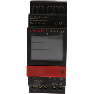 Muller Digital Time Switch 12 V ac/dc, 1-Channel