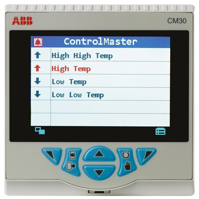 ABB CM30 Controller, 97 x 97mm, 3 Output Analogue, Relay, 100 → 240 V ac Supply Voltage ON/OFF