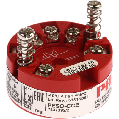 PR Electronics 5300 Temperature Transmitter Linear Resistance, RTD, Thermocouple, Voltage Input, 7.2 → 30 V dc