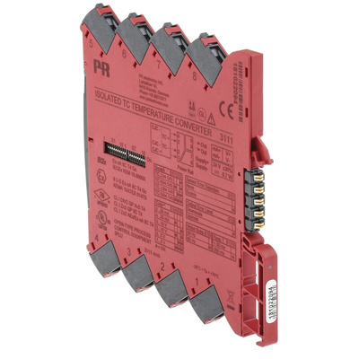 PR Electronics 3111 Temperature Transmitter Temperature Input, 16.8 → 31.2 V dc, -25 → +70 °C