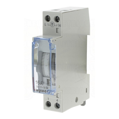 Legrand Analogue DIN Rail Time Switch 230 V ac
