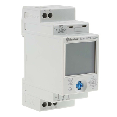 Finder Digital with NFC DIN Rail Time Switch 110 → 230 V ac/dc, 1-Channel