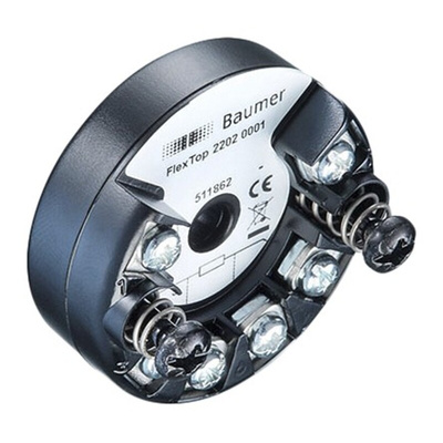 Baumer FlexTop 2202 Temperature Transmitter PT100 Input, 8 → 28 V dc
