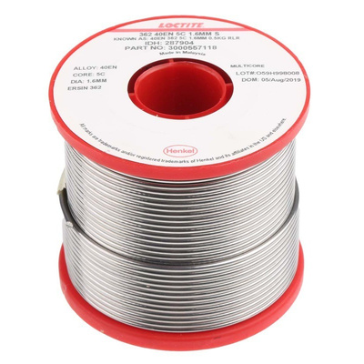 Multicore 1.6mm Wire Lead solder, +183°C Melting Point