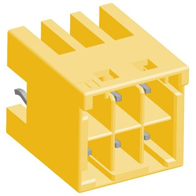 TE Connectivity Grace Inertia Series Straight Through Hole PCB Header, 6 Contact(s), 3.3mm Pitch, 2 Row(s), Shrouded