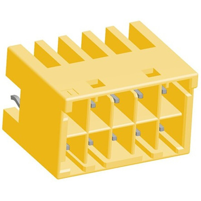 TE Connectivity Grace Inertia Series Straight Through Hole PCB Header, 10 Contact(s), 3.3mm Pitch, 2 Row(s), Shrouded