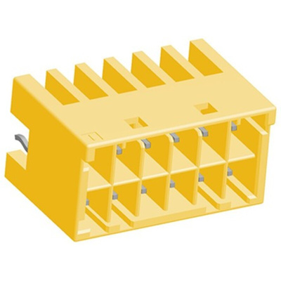 TE Connectivity Grace Inertia Series Straight Through Hole PCB Header, 12 Contact(s), 3.3mm Pitch, 2 Row(s), Shrouded