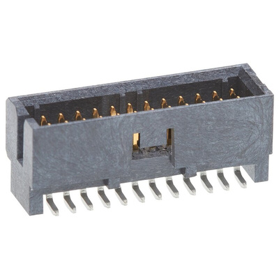Molex Slim-Grid Series Straight Surface Mount PCB Header, 24 Contact(s), 1.27mm Pitch, 2 Row(s), Shrouded