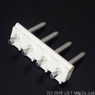 JST SV Series Top Entry Through Hole Pin Header, 4 Contact(s), 5.0mm Pitch, 1 Row(s), Unshrouded