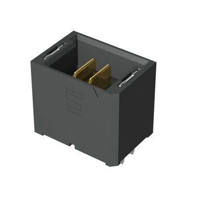Samtec UMPT Series Straight Through Hole PCB Header, 2 Contact(s), 2.0mm Pitch, 1 Row(s), Shrouded