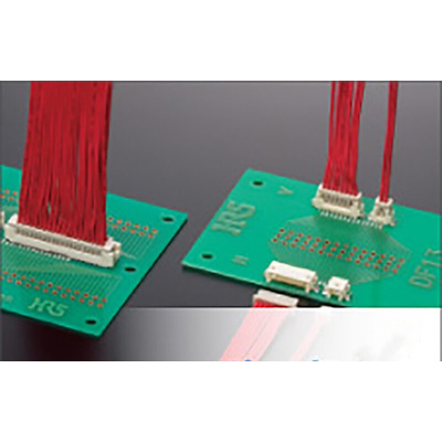 Hirose DF13 Series Straight Through Hole PCB Header, 13 Contact(s), 1.25mm Pitch, 1 Row(s), Shrouded