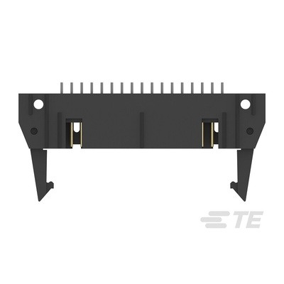 TE Connectivity AMP-LATCH Series Straight Through Hole PCB Header, 34 Contact(s), 2.54mm Pitch, 2 Row(s), Shrouded