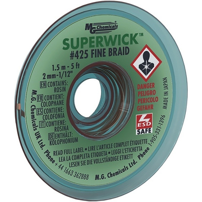 Super Wick 1.5m Desoldering Braid, Width 2mm