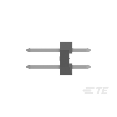 TE Connectivity AMPMODU Series Straight Through Hole Pin Header, 8 Contact(s), 2.0mm Pitch, 2 Row(s), Unshrouded