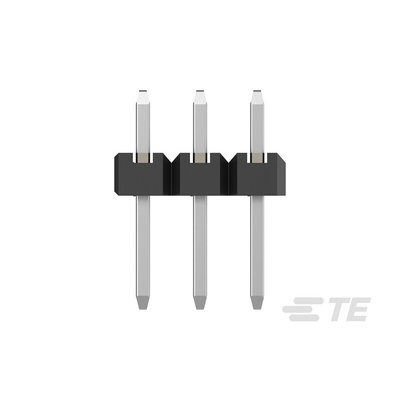 TE Connectivity AMPMODU Series Straight Through Hole Pin Header, 8 Contact(s), 2.0mm Pitch, 2 Row(s), Unshrouded