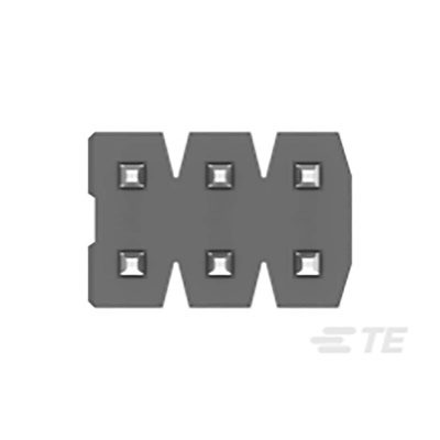 TE Connectivity AMPMODU Series Straight Through Hole Pin Header, 8 Contact(s), 2.0mm Pitch, 2 Row(s), Unshrouded
