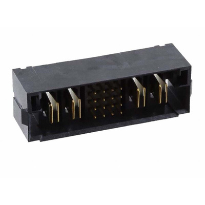 Samtec MPTC Series Straight PCB Header, 28 Contact(s), 2.0mm Pitch, 14 Row(s), Shrouded