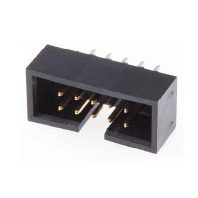 Molex C-Grid Series Vertical Through Hole PCB Header, 10 Contact(s), 254mm Pitch, 2 Row(s), Shrouded