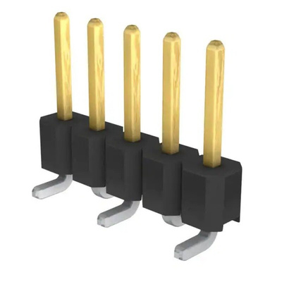Molex C-Grid Series Vertical Surface Mount Pin Header, 5 Contact(s), 2.54mm Pitch, 1 Row(s), Unshrouded