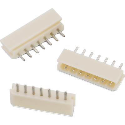 Wurth Elektronik WR-WTB Series Vertical PCB Header, 7 Contact(s), 2.5mm Pitch, 1 Row(s)