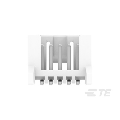 TE Connectivity MICRO CT Series Straight Board Mount PCB Header, 5 Contact(s), 1.2mm Pitch, 1 Row(s)