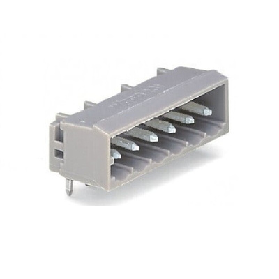 Wago 231 Series Series Angled PCB Header, 10 Contact(s), 5mm Pitch, 1 Row(s)