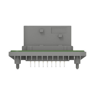 TE Connectivity 2-23774 Series Vertical Panel Mount PCB Header, 18 Contact(s), 6mm Pitch, 2 Row(s), Shrouded