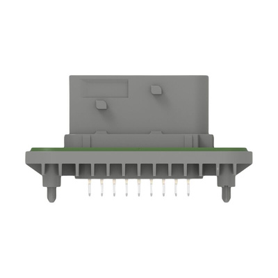 TE Connectivity 2-23774 Series Vertical Panel Mount PCB Header, 18 Contact(s), 6mm Pitch, 2 Row(s), Shrouded