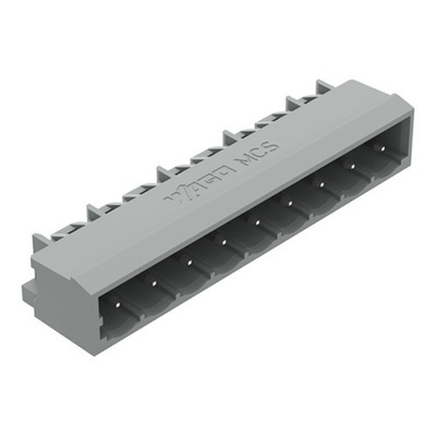 Wago 231 Series Angled PCB Mount PCB Header, 9 Contact(s), 5mm Pitch, 1 Row(s), Shrouded